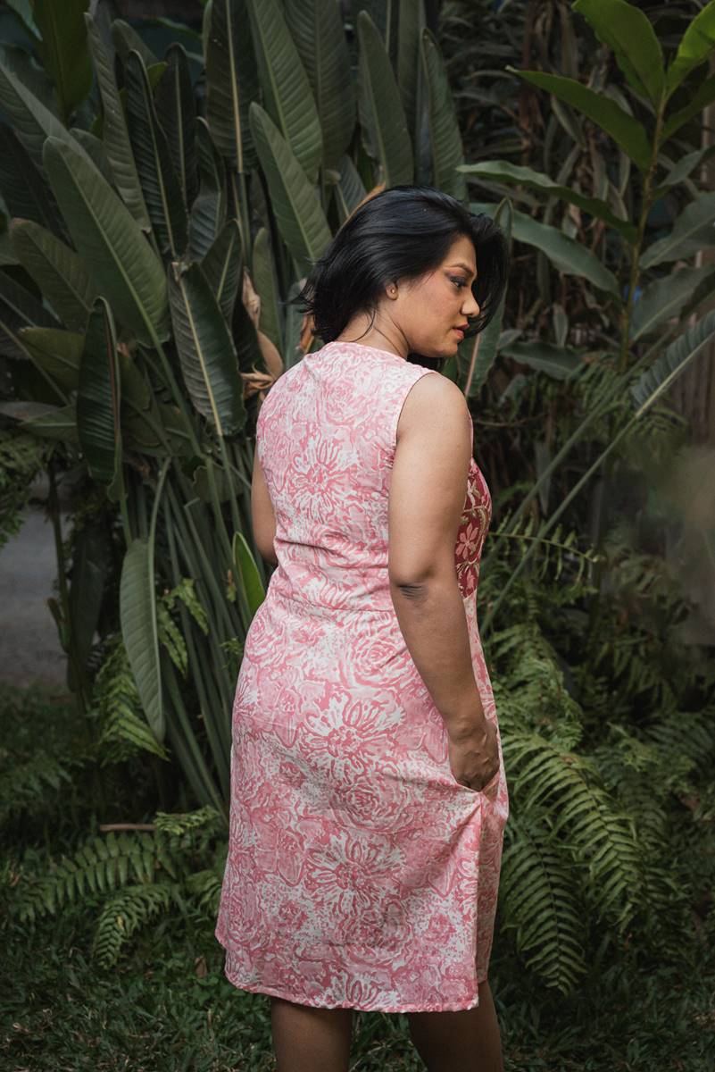 Prink Printed Wrap Dress