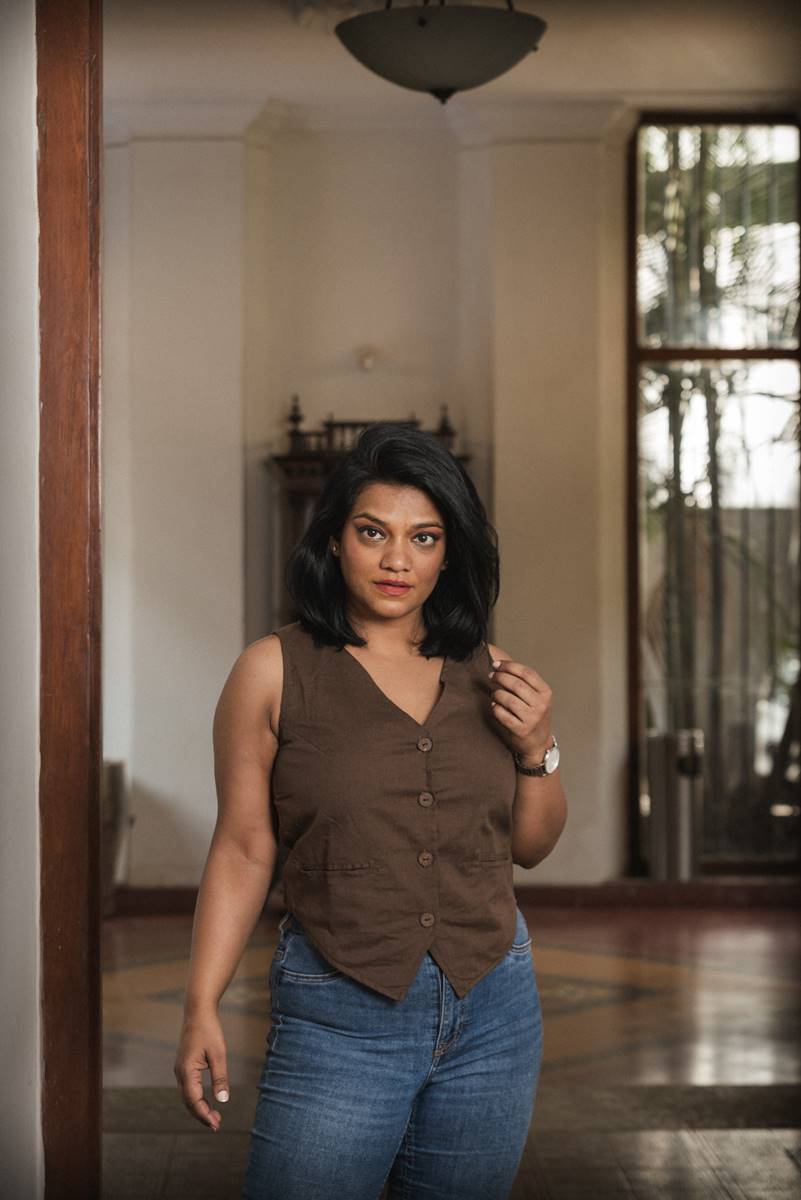 Chocolate Handloom Cotton Waist Coat