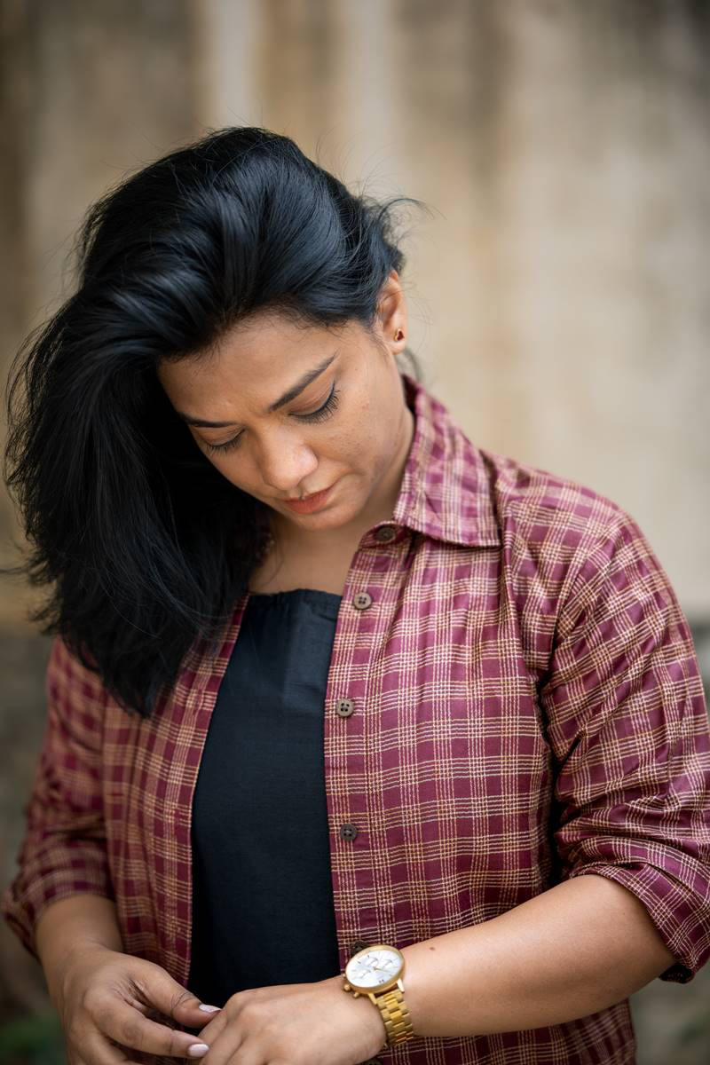 Plum Mulberry Silk and Black Silk Set of Two Dresses