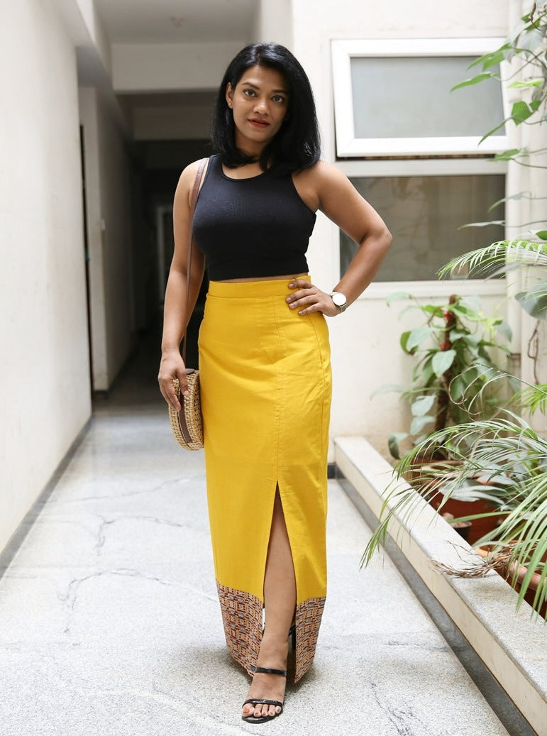 Yellow Maxi Skirt