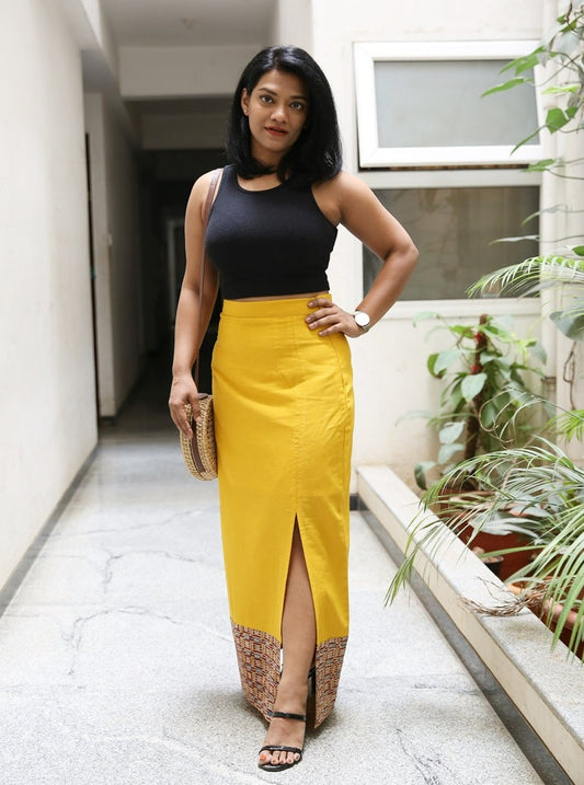 Yellow Maxi Skirt