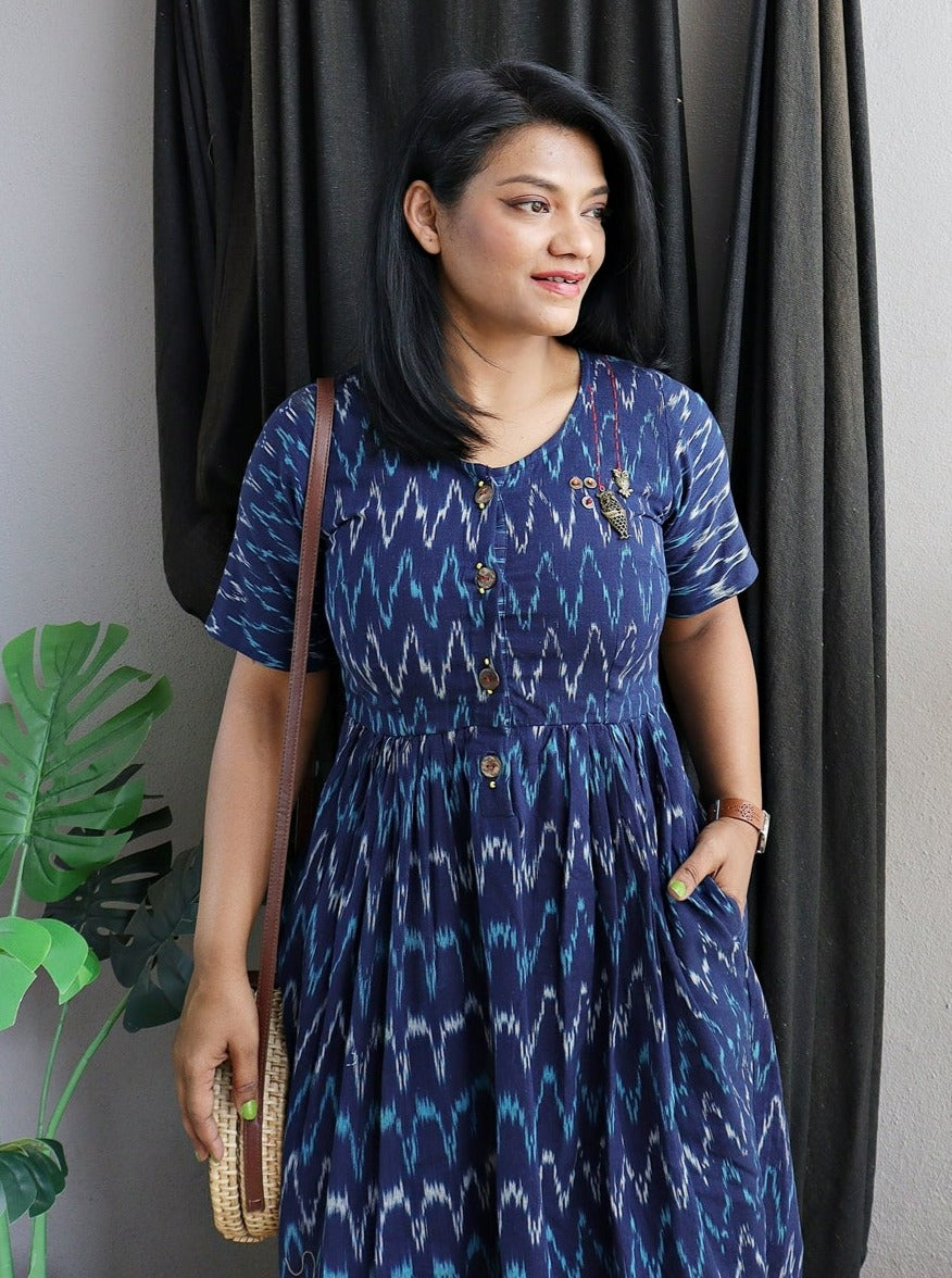 Buy online Women's Fit & Flare Batik Dress from western wear for Women by  Kami Kubi for ₹1299 at 48% off | 2024 Limeroad.com